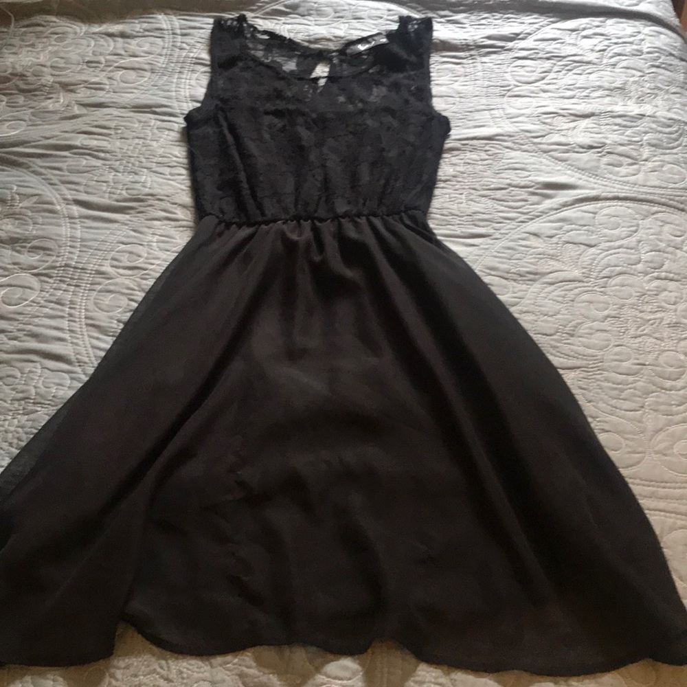 Lacy little black dress!